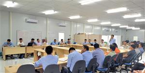 Cam kết đẩy nhanh tiến độ hoàn thành 24 móng trụ điện gió Tân Phú Đông 1