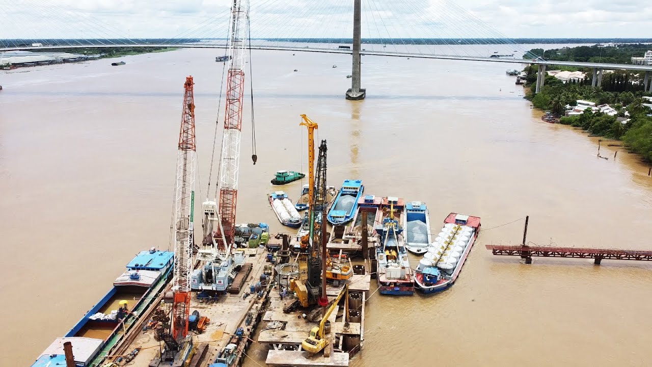 Cầu Mỹ Thuận 2 - Tiến độ thi công cọc khoan nhồi